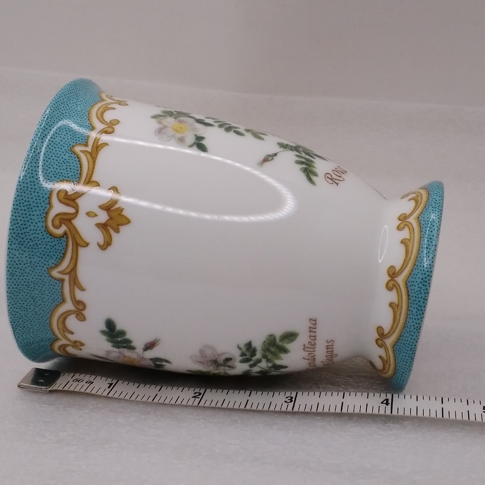 Kent Pottery Rosa Candolleana Elegans MUG White Flowers Pedestal 8 oz Cup - Picture 5 of 11